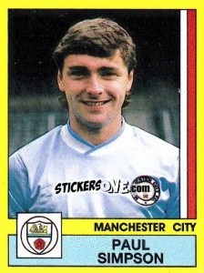 Sticker Paul Simpson - UK Football 1986-1987 - Panini