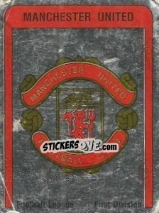 Sticker Manchester United Badge - UK Football 1986-1987 - Panini