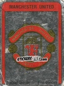 Sticker Manchester United Badge - UK Football 1986-1987 n. 166 - Panini
