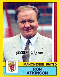 Sticker Ron Atkinson - UK Football 1986-1987 - Panini