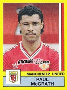 Sticker Paul McGrath - UK Football 1986-1987 n. 170 - Panini