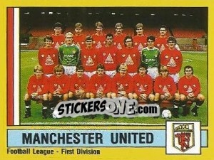 Sticker Team Photo - UK Football 1986-1987 - Panini