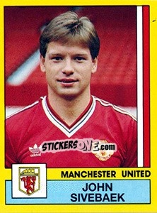Cromo John Sivebaek - UK Football 1986-1987 - Panini