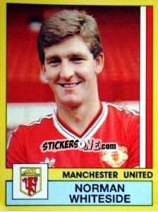 Figurina Norman Whiteside - UK Football 1986-1987 n. 181 - Panini