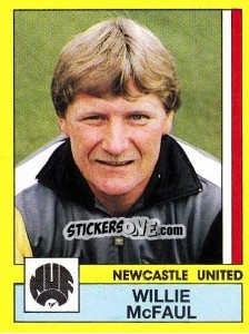 Figurina Willie McFaul - UK Football 1986-1987 - Panini