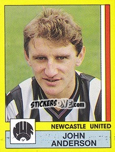 Sticker John Anderson - UK Football 1986-1987 - Panini
