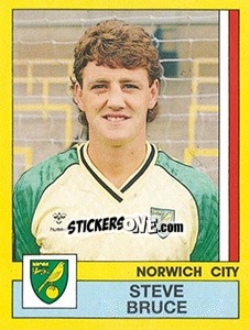 Figurina Steve Bruce - UK Football 1986-1987 - Panini