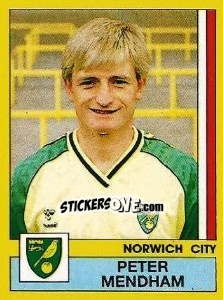 Cromo Peter Mendham - UK Football 1986-1987 - Panini