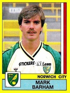 Figurina Mark Barham - UK Football 1986-1987 n. 209 - Panini