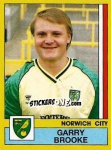 Figurina Garry Brooke - UK Football 1986-1987 - Panini