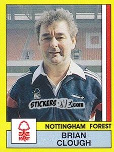 Sticker Brian Clough - UK Football 1986-1987 - Panini