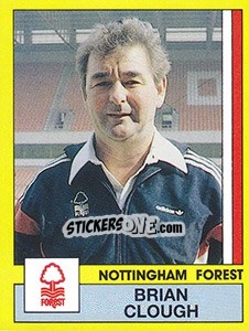 Cromo Brian Clough - UK Football 1986-1987 - Panini