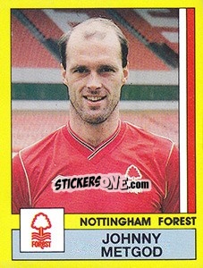 Sticker Johnny Metgod - UK Football 1986-1987 n. 222 - Panini