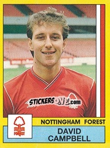 Sticker David Campbell - UK Football 1986-1987 - Panini