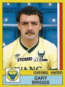 Sticker Gary Briggs - UK Football 1986-1987 - Panini