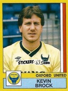 Cromo Kevin Brock - UK Football 1986-1987 - Panini