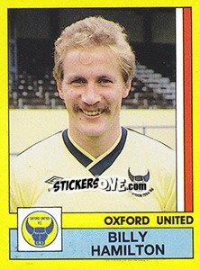 Sticker Billy Hamilton - UK Football 1986-1987 - Panini
