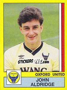 Sticker John Aldridge - UK Football 1986-1987 - Panini