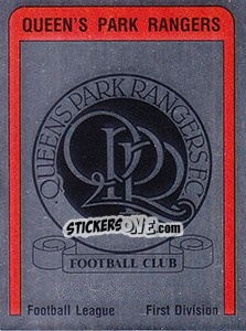 Figurina QPR Badge - UK Football 1986-1987 - Panini