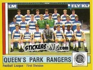 Cromo Team Photo - UK Football 1986-1987 - Panini