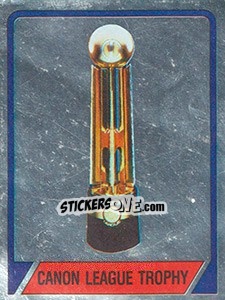 Sticker Canon League Trophy - UK Football 1986-1987 n. 262 - Panini