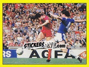 Sticker Liverpool action - UK Football 1986-1987 - Panini