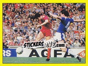 Sticker Liverpool action - UK Football 1986-1987 n. 263 - Panini