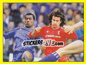 Sticker Liverpool action - UK Football 1986-1987 - Panini