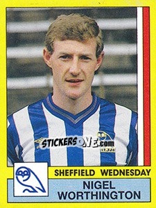 Sticker Nigel Worthington - UK Football 1986-1987 - Panini