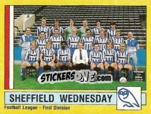 Sticker Team Photo - UK Football 1986-1987 - Panini