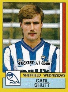Sticker Carl Shutt - UK Football 1986-1987 - Panini