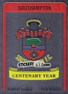Sticker Southampton Badge - UK Football 1986-1987 n. 311 - Panini