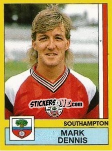 Cromo Mark Dennis - UK Football 1986-1987 - Panini