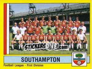 Cromo Team Photo - UK Football 1986-1987 - Panini