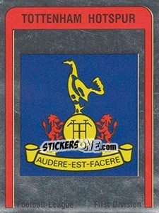 Figurina Tottenham Hotspur Badge - UK Football 1986-1987 - Panini
