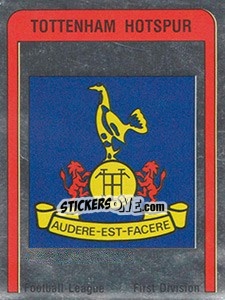 Sticker Tottenham Hotspur Badge - UK Football 1986-1987 n. 327 - Panini