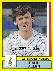 Sticker Paul Allen - UK Football 1986-1987 n. 337 - Panini