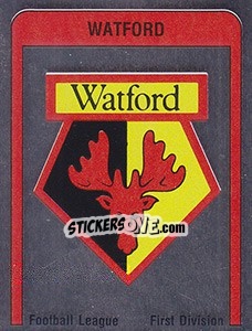 Cromo Watford Badge - UK Football 1986-1987 - Panini