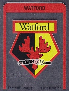 Sticker Watford Badge - UK Football 1986-1987 n. 343 - Panini