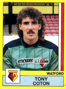 Sticker Tony Coton - UK Football 1986-1987 n. 345 - Panini