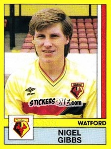 Sticker Nigel Gibbs - UK Football 1986-1987 n. 346 - Panini