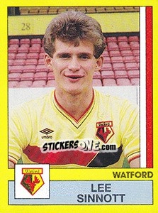 Sticker Lee Sinnott - UK Football 1986-1987 n. 349 - Panini