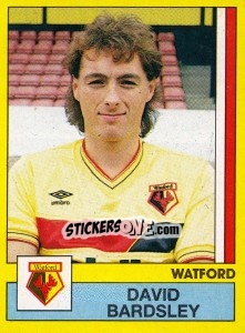 Sticker David Bardsley - UK Football 1986-1987 n. 350 - Panini