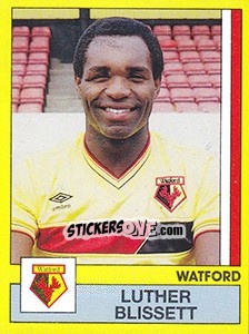 Figurina Luther Blissett - UK Football 1986-1987 n. 354 - Panini