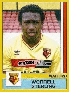 Sticker Worrell Sterling - UK Football 1986-1987 - Panini