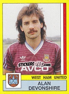 Sticker Alan Devonshire - UK Football 1986-1987 n. 367 - Panini