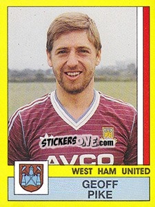 Sticker Geoff Pike - UK Football 1986-1987 - Panini