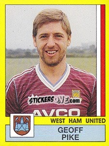 Sticker Geoff Pike - UK Football 1986-1987 n. 372 - Panini