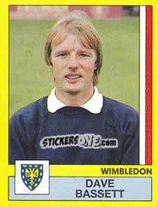 Sticker Dave Bassett - UK Football 1986-1987 n. 376 - Panini