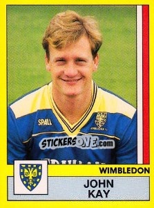 Sticker John Kay - UK Football 1986-1987 n. 378 - Panini